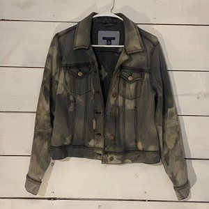 TOMMY HILFIGER Cropped Bleached Denim Jacket